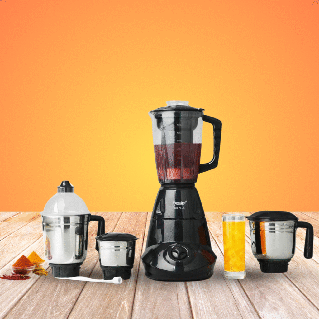 Copper Juicer Mixer Grinder - Smoothie Maker - 500 Watts (2 Jars, Gold) - 2 Year Warranty