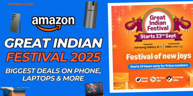 Amazon Great Indian Festival Sale 2025: Biggest Deals on Phones, Laptops, and More