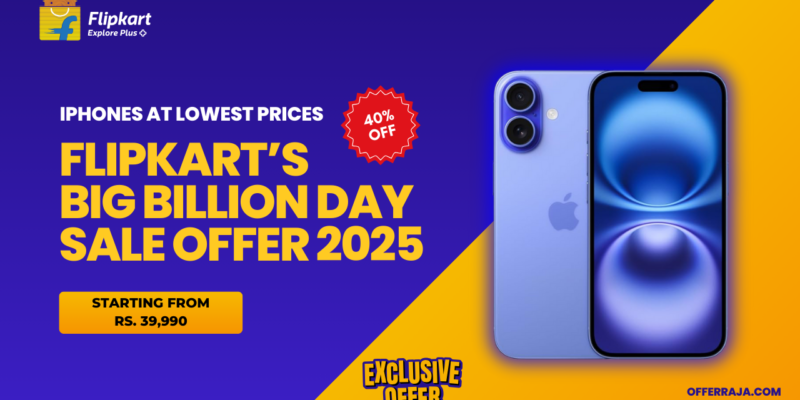 iPhone Offer: Flipkart Announces Big Billion Days Sale Offer